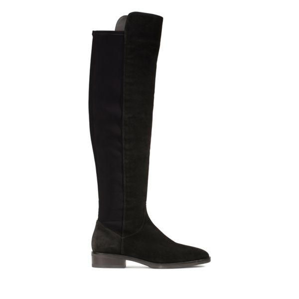 Clarks Womens Pure Caddy Knee High Boots Black | CA-1908245